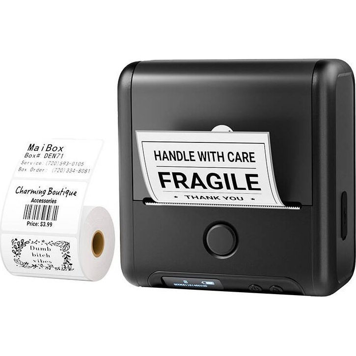 Portable label printer Phomemo M200 (Black) (48638-0)