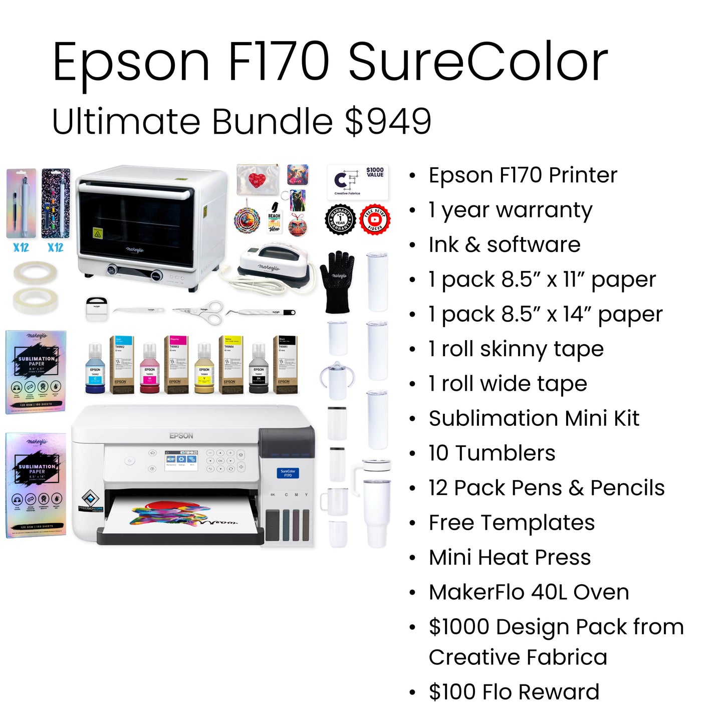 Epson® F170 Ultimate Kit & Cookbook
