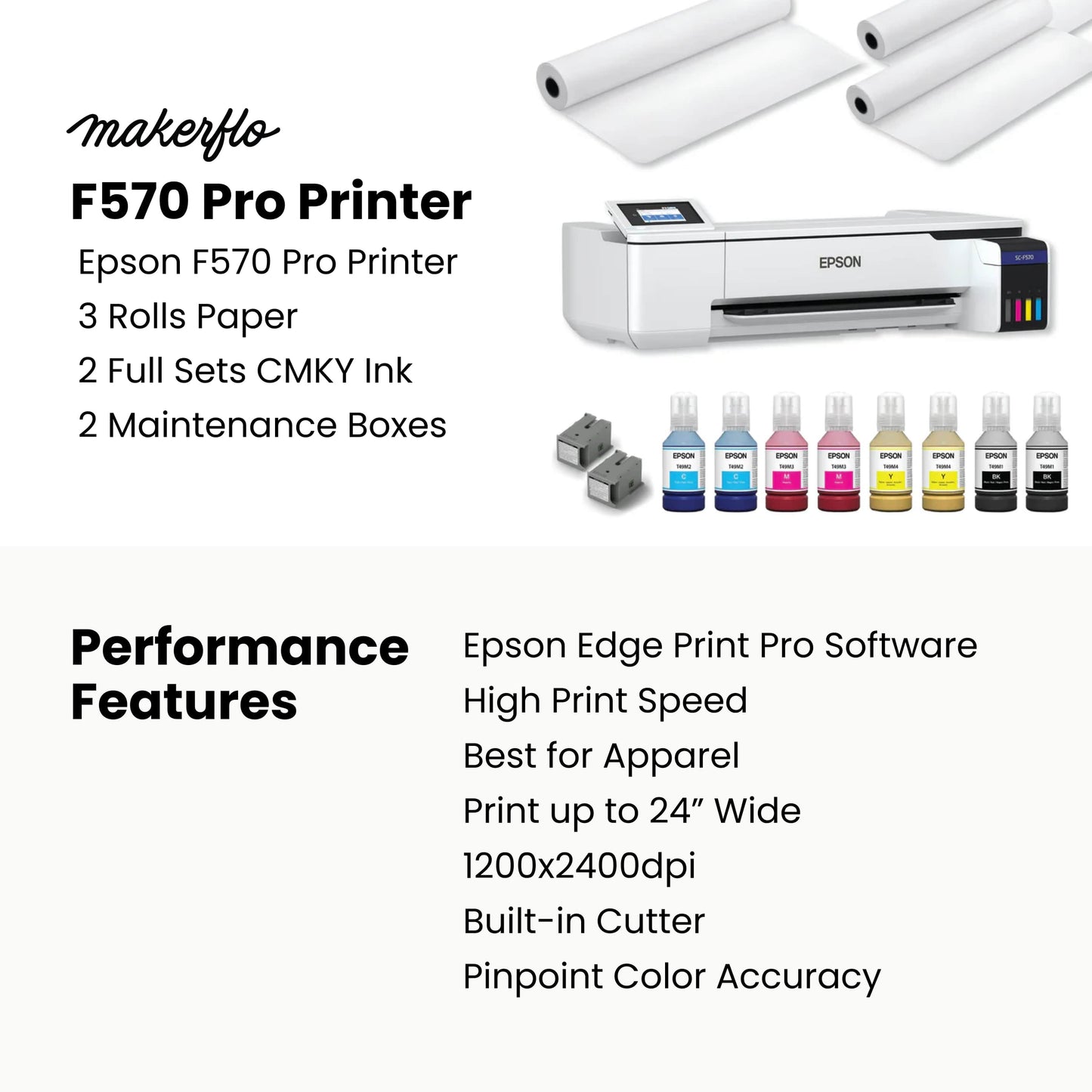 Epson F570 Sublimation Printer
