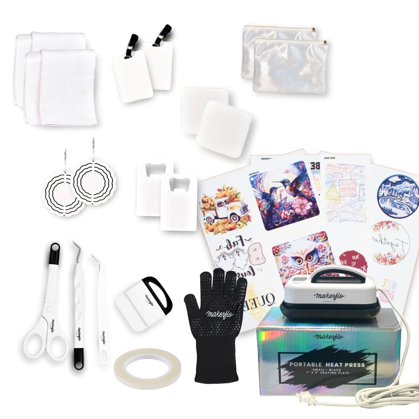 Sublimation Mini Starter Kit & Heat Press