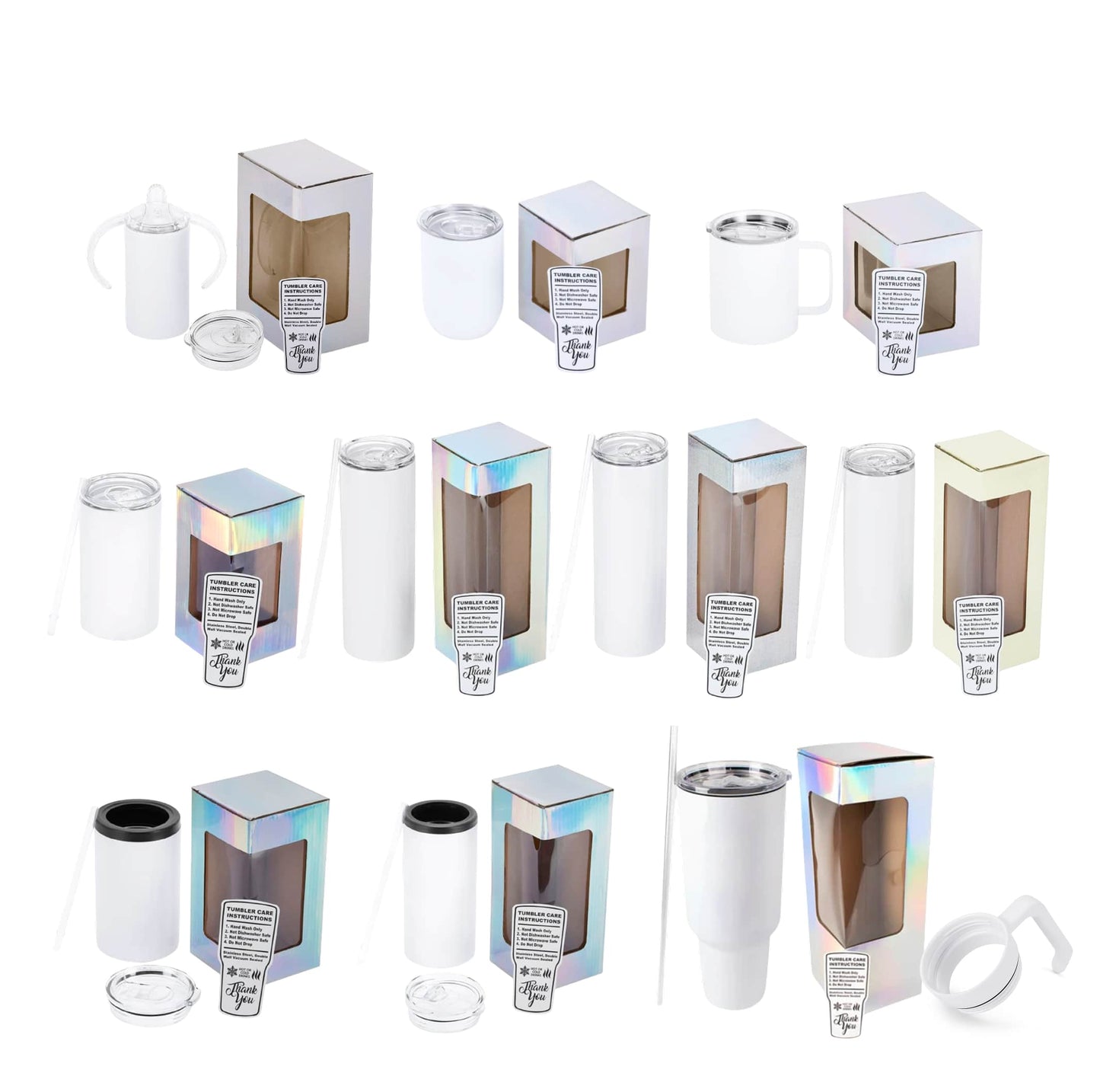 Sublimation Tumbler 10 Pack