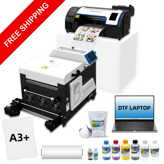 Lancelot M1630 Pro A3+ DTF Printer Bundle with Auto Powder Shaker & FREE DTF Laptop
