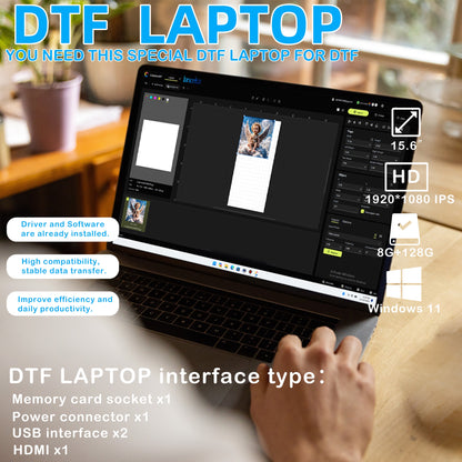 Lancelot M1630 Pro A3+ DTF Printer Bundle with Auto Powder Shaker & FREE DTF Laptop