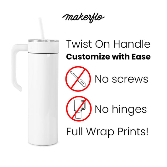 20oz Skinny Tumbler Glitter Shimmer